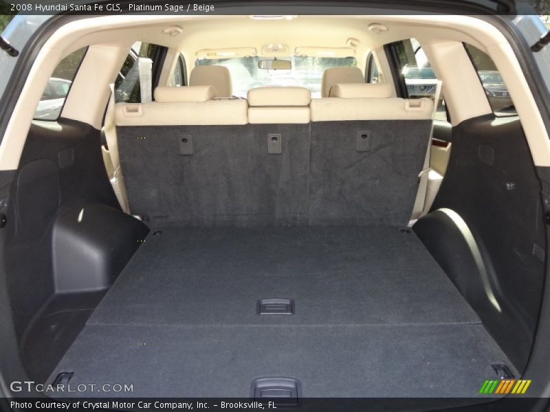 Platinum Sage / Beige 2008 Hyundai Santa Fe GLS