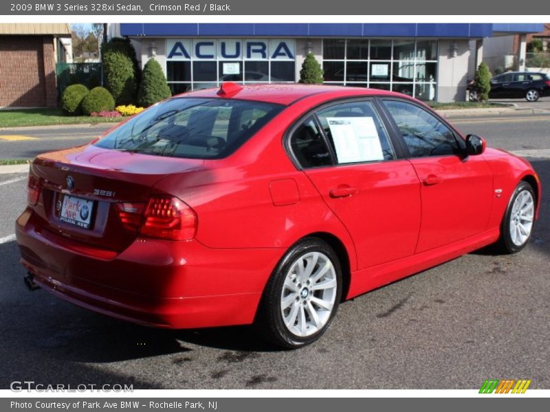 Crimson Red / Black 2009 BMW 3 Series 328xi Sedan