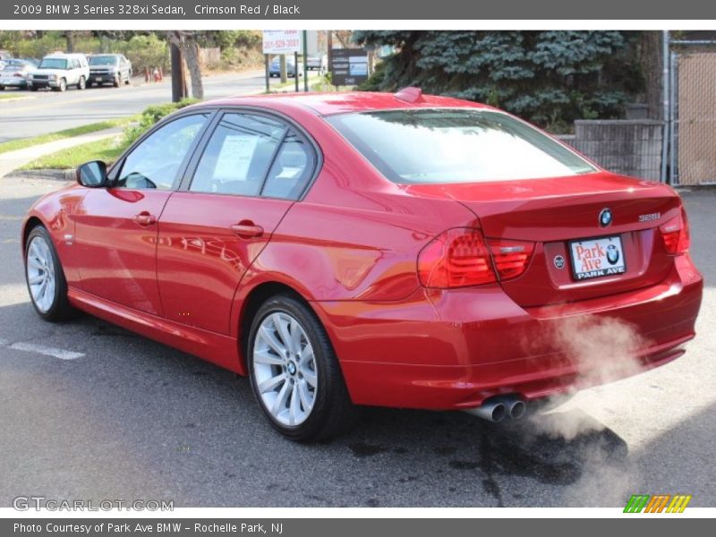 Crimson Red / Black 2009 BMW 3 Series 328xi Sedan