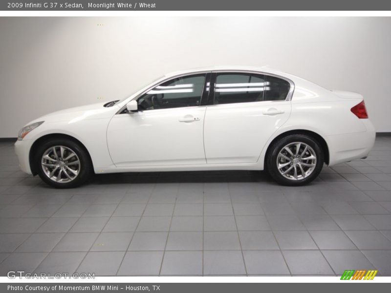 Moonlight White / Wheat 2009 Infiniti G 37 x Sedan