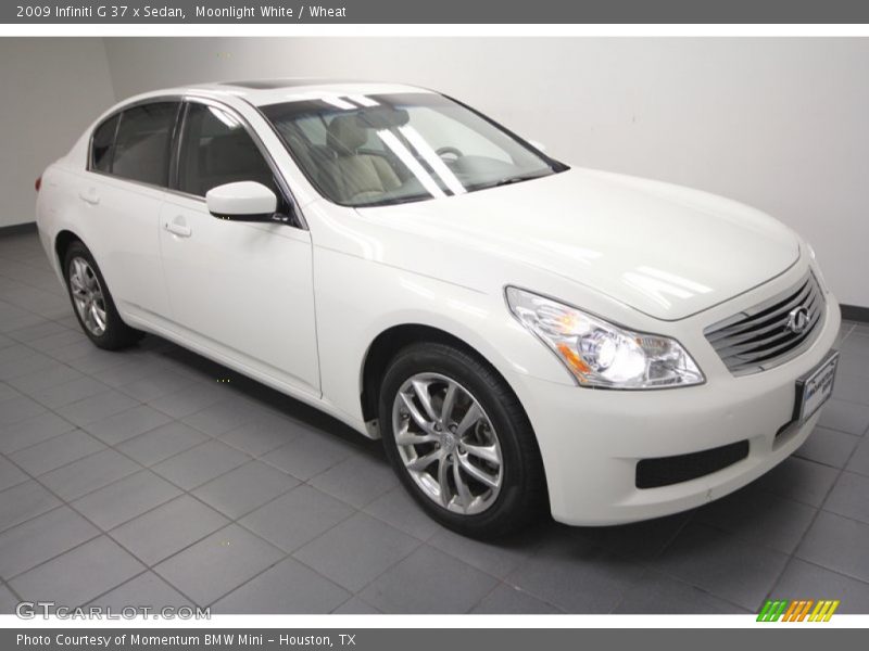 Moonlight White / Wheat 2009 Infiniti G 37 x Sedan