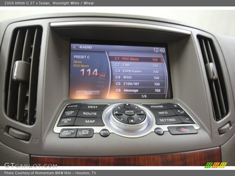 Moonlight White / Wheat 2009 Infiniti G 37 x Sedan