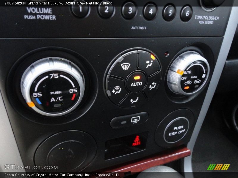 Azure Grey Metallic / Black 2007 Suzuki Grand Vitara Luxury