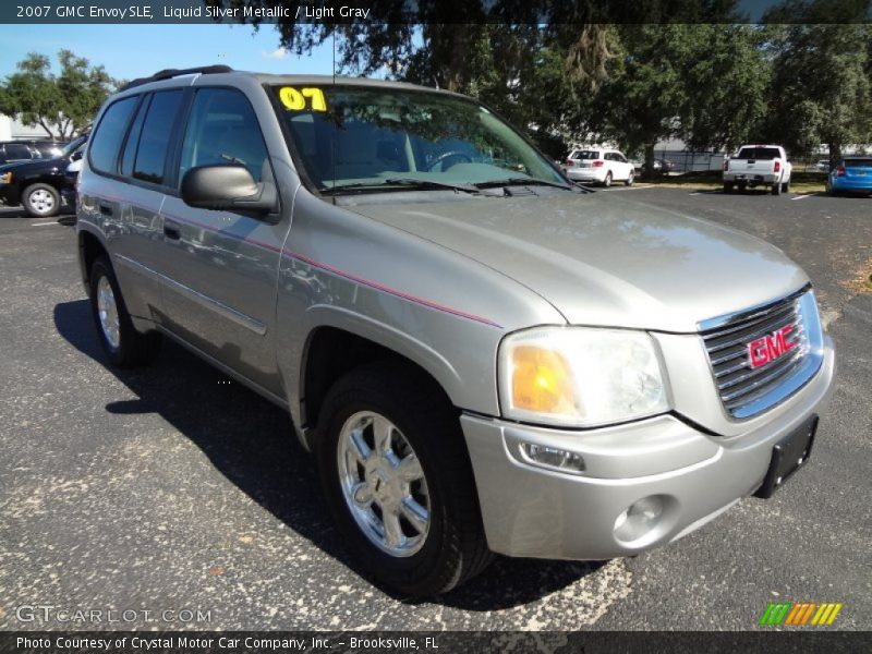 Liquid Silver Metallic / Light Gray 2007 GMC Envoy SLE