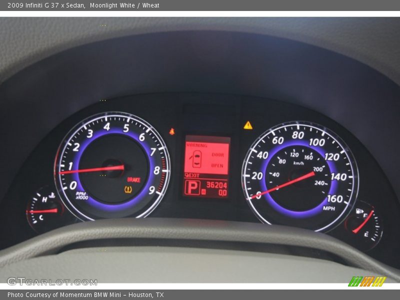 Moonlight White / Wheat 2009 Infiniti G 37 x Sedan