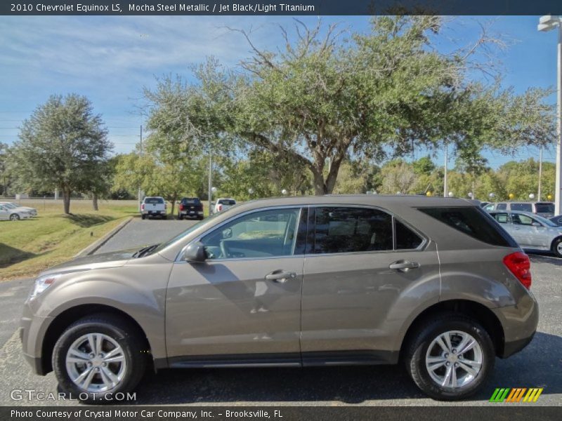 Mocha Steel Metallic / Jet Black/Light Titanium 2010 Chevrolet Equinox LS
