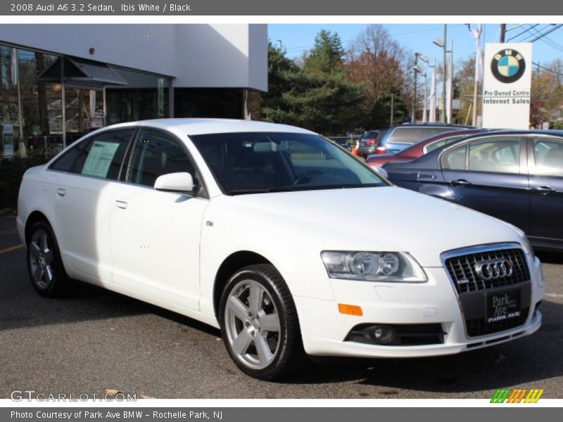 Ibis White / Black 2008 Audi A6 3.2 Sedan