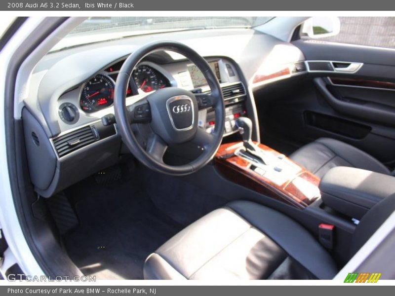 Ibis White / Black 2008 Audi A6 3.2 Sedan