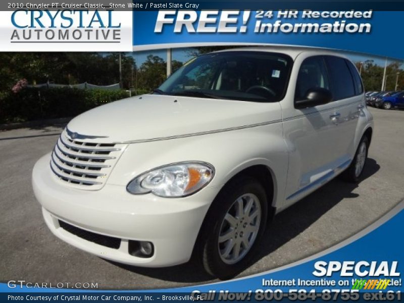 Stone White / Pastel Slate Gray 2010 Chrysler PT Cruiser Classic