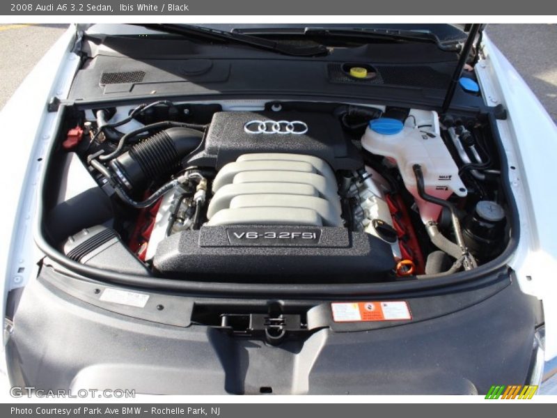 Ibis White / Black 2008 Audi A6 3.2 Sedan