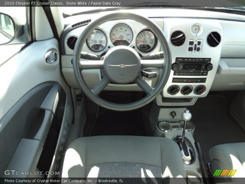 Stone White / Pastel Slate Gray 2010 Chrysler PT Cruiser Classic
