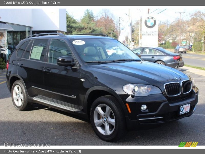 Jet Black / Grey 2008 BMW X5 3.0si