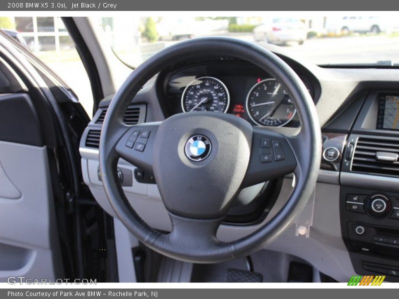 Jet Black / Grey 2008 BMW X5 3.0si