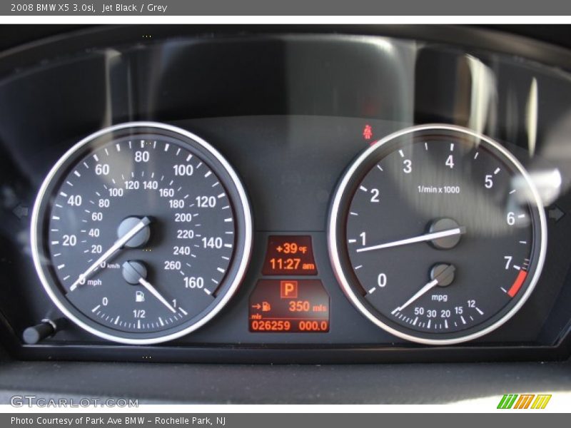 Jet Black / Grey 2008 BMW X5 3.0si