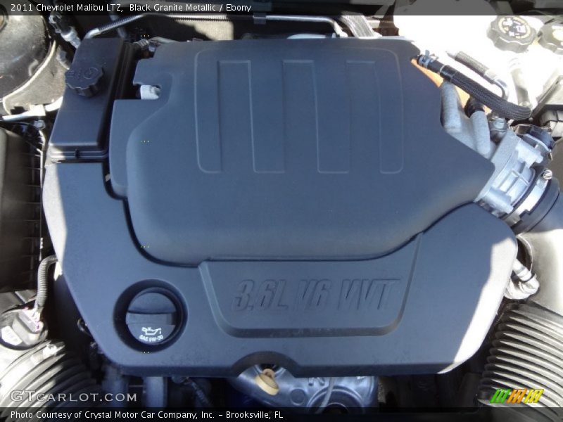 Black Granite Metallic / Ebony 2011 Chevrolet Malibu LTZ