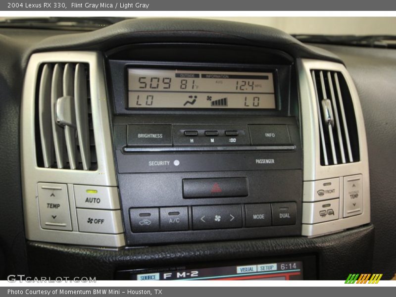 Flint Gray Mica / Light Gray 2004 Lexus RX 330