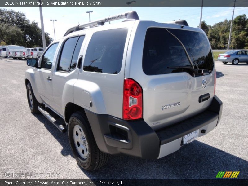 Silver Lightning Metallic / Gray 2010 Nissan Xterra X