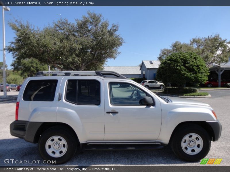 Silver Lightning Metallic / Gray 2010 Nissan Xterra X