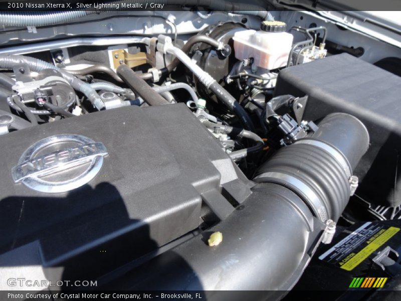 Silver Lightning Metallic / Gray 2010 Nissan Xterra X