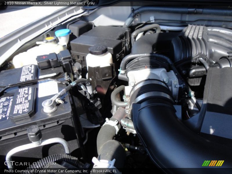 Silver Lightning Metallic / Gray 2010 Nissan Xterra X