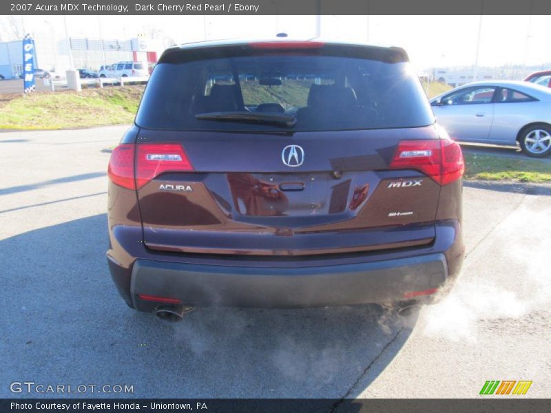 Dark Cherry Red Pearl / Ebony 2007 Acura MDX Technology