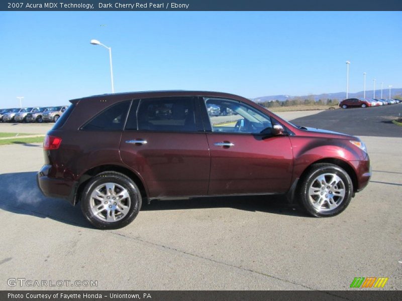 Dark Cherry Red Pearl / Ebony 2007 Acura MDX Technology