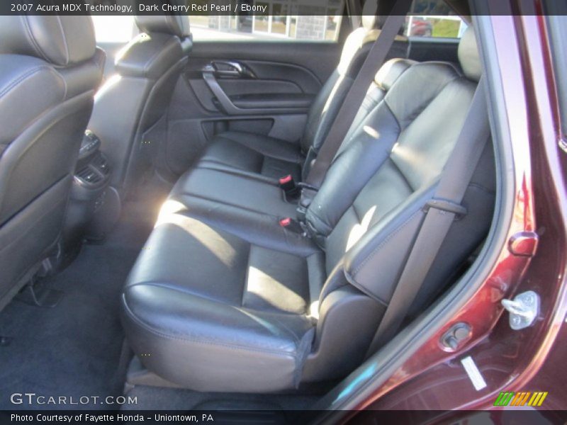 Dark Cherry Red Pearl / Ebony 2007 Acura MDX Technology