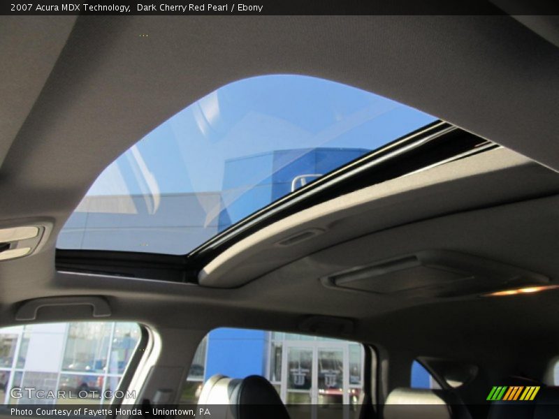 Dark Cherry Red Pearl / Ebony 2007 Acura MDX Technology