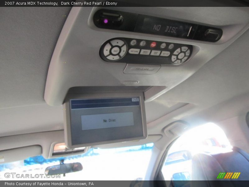 Dark Cherry Red Pearl / Ebony 2007 Acura MDX Technology
