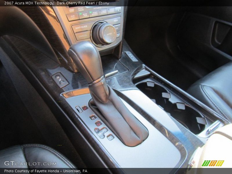 Dark Cherry Red Pearl / Ebony 2007 Acura MDX Technology