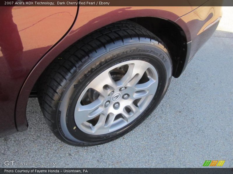 Dark Cherry Red Pearl / Ebony 2007 Acura MDX Technology