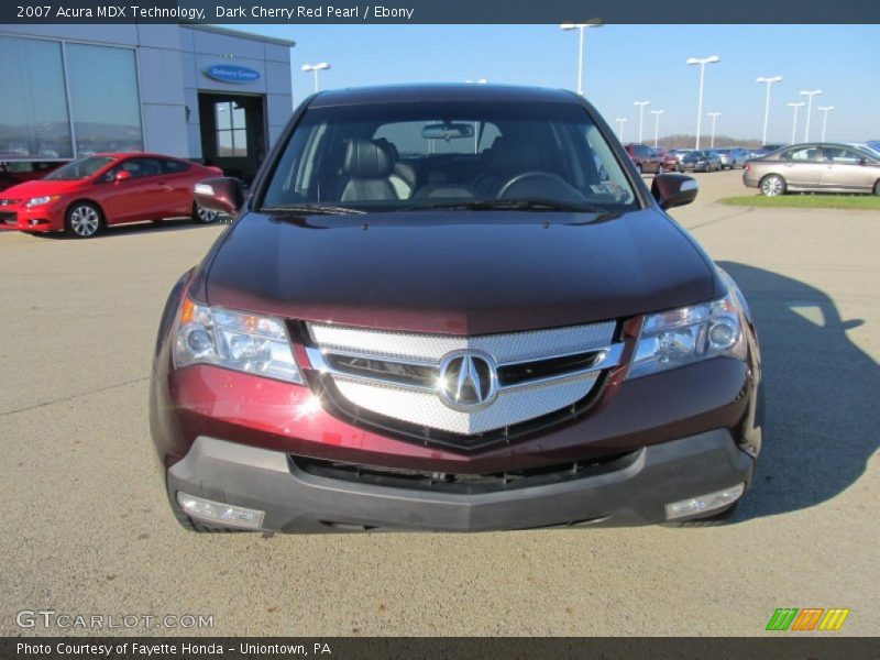 Dark Cherry Red Pearl / Ebony 2007 Acura MDX Technology