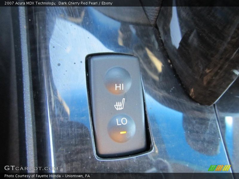 Dark Cherry Red Pearl / Ebony 2007 Acura MDX Technology