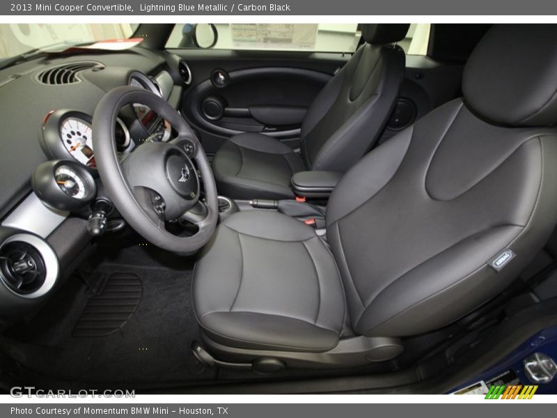 Lightning Blue Metallic / Carbon Black 2013 Mini Cooper Convertible