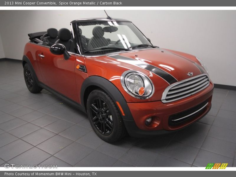 Spice Orange Metallic / Carbon Black 2013 Mini Cooper Convertible