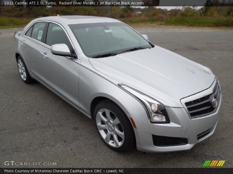 Radiant Silver Metallic / Jet Black/Jet Black Accents 2013 Cadillac ATS 2.0L Turbo