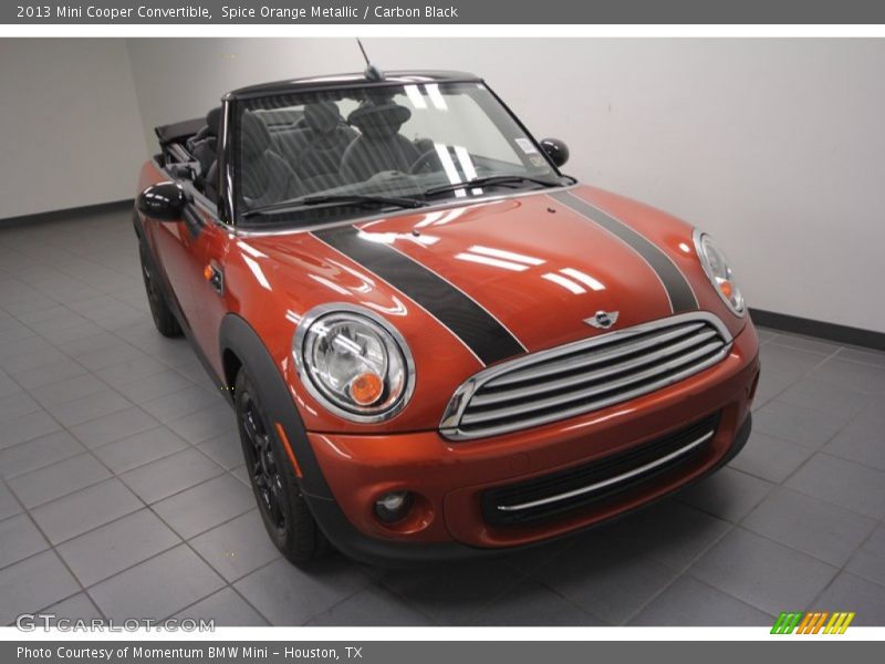 Spice Orange Metallic / Carbon Black 2013 Mini Cooper Convertible