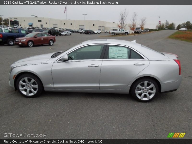 Radiant Silver Metallic / Jet Black/Jet Black Accents 2013 Cadillac ATS 2.0L Turbo