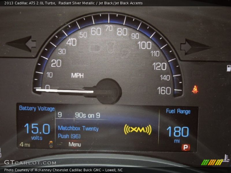 Radiant Silver Metallic / Jet Black/Jet Black Accents 2013 Cadillac ATS 2.0L Turbo