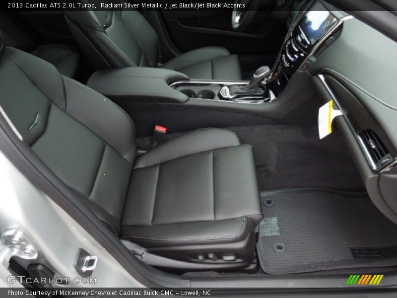 Radiant Silver Metallic / Jet Black/Jet Black Accents 2013 Cadillac ATS 2.0L Turbo