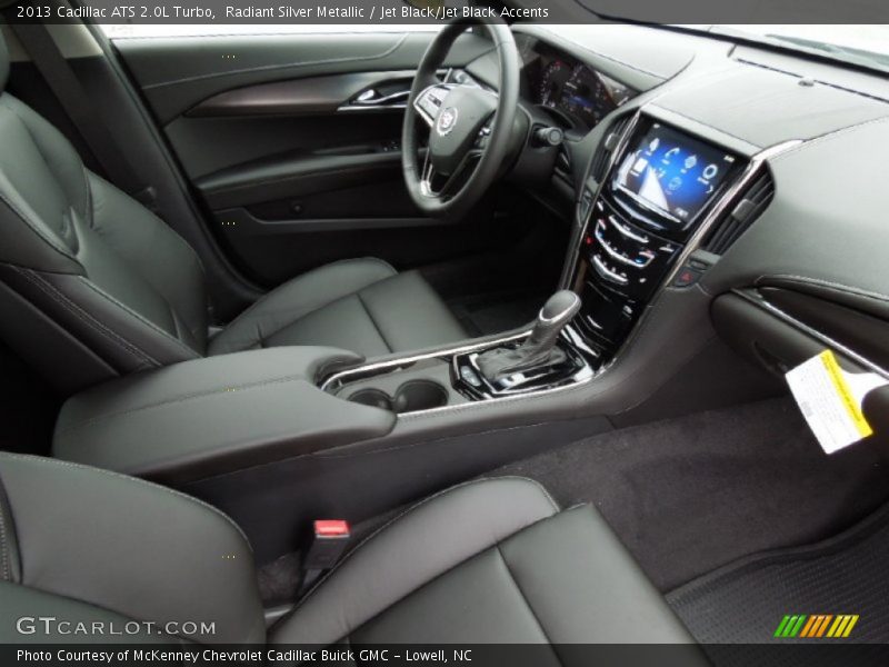 Radiant Silver Metallic / Jet Black/Jet Black Accents 2013 Cadillac ATS 2.0L Turbo