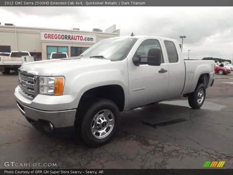 Quicksilver Metallic / Dark Titanium 2012 GMC Sierra 2500HD Extended Cab 4x4