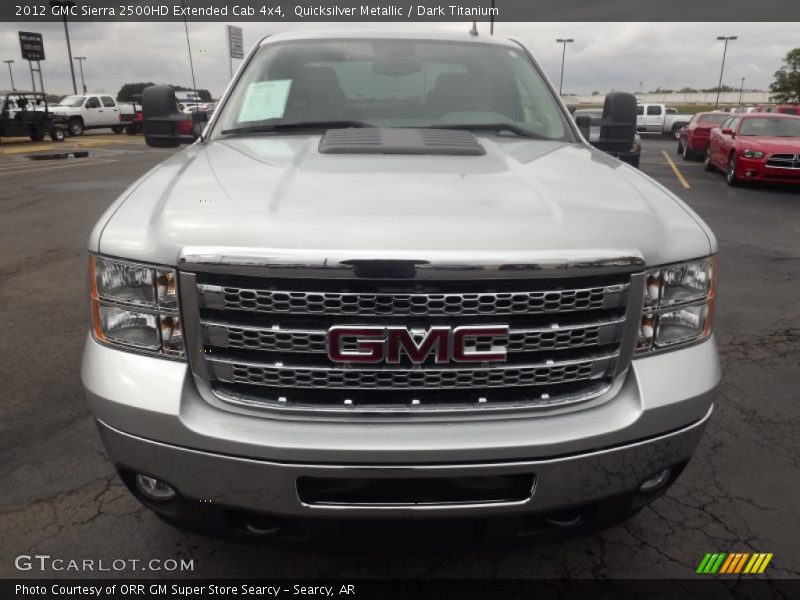 Quicksilver Metallic / Dark Titanium 2012 GMC Sierra 2500HD Extended Cab 4x4