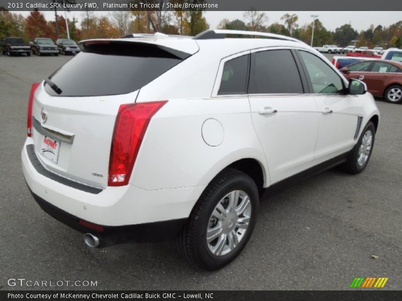 Platinum Ice Tricoat / Shale/Brownstone 2013 Cadillac SRX Luxury FWD