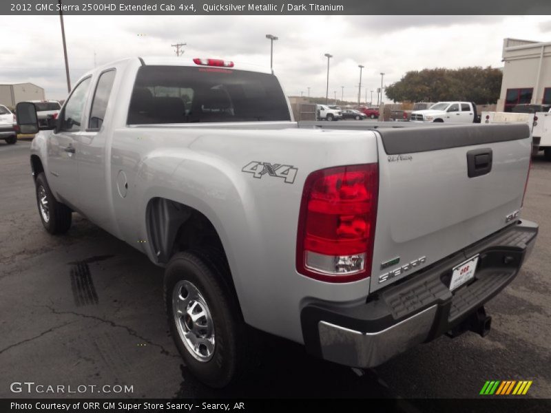 Quicksilver Metallic / Dark Titanium 2012 GMC Sierra 2500HD Extended Cab 4x4