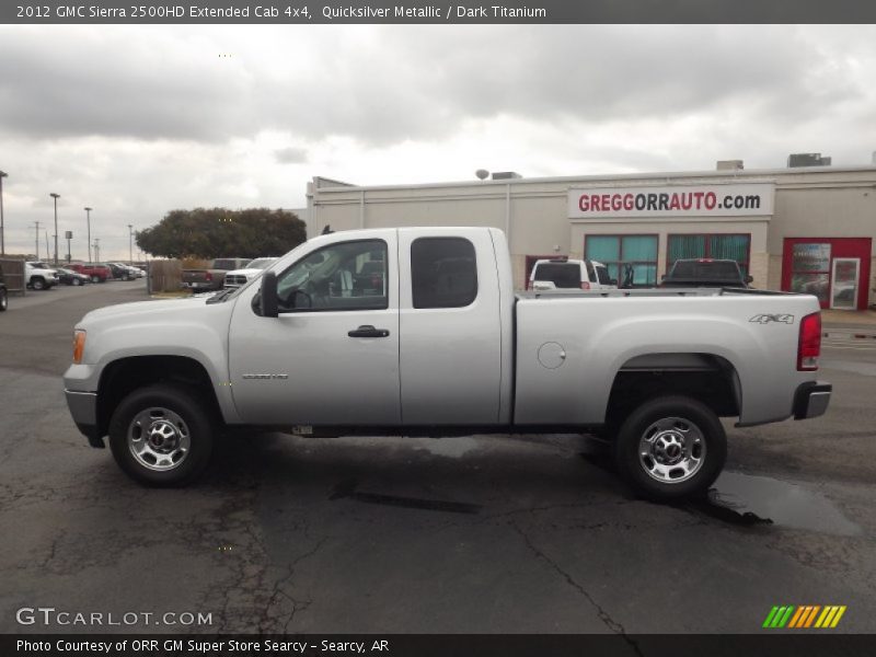 Quicksilver Metallic / Dark Titanium 2012 GMC Sierra 2500HD Extended Cab 4x4