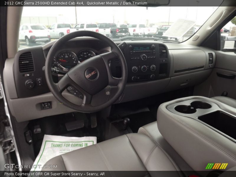 Quicksilver Metallic / Dark Titanium 2012 GMC Sierra 2500HD Extended Cab 4x4