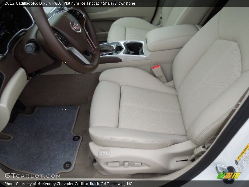 Platinum Ice Tricoat / Shale/Brownstone 2013 Cadillac SRX Luxury FWD