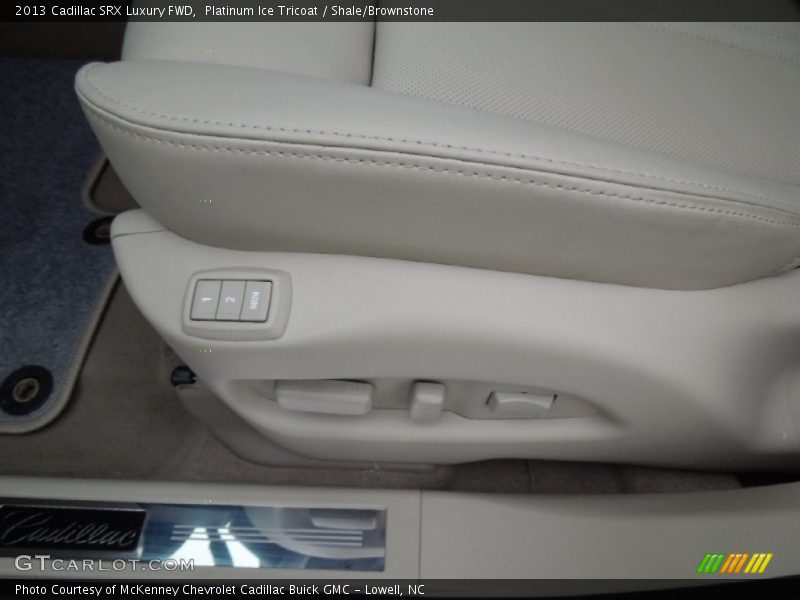 Platinum Ice Tricoat / Shale/Brownstone 2013 Cadillac SRX Luxury FWD