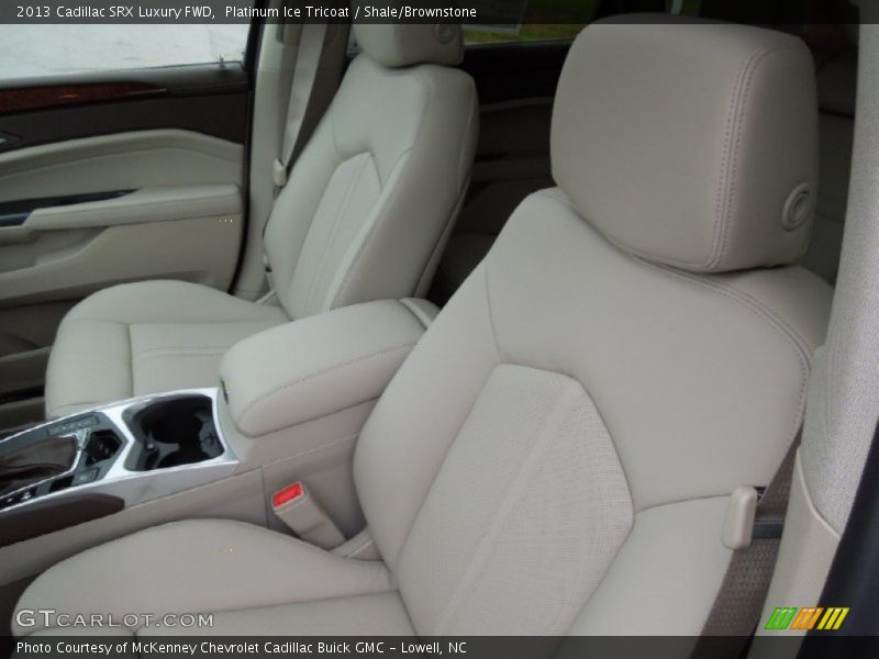 Platinum Ice Tricoat / Shale/Brownstone 2013 Cadillac SRX Luxury FWD